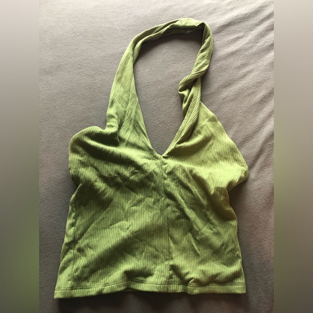Aritzia Wilfred halter top with keyhole